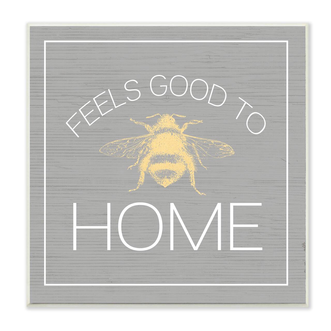 Stupell Industries Good To Bee Home Phrase Cute Insect Pun, 12" x 12"